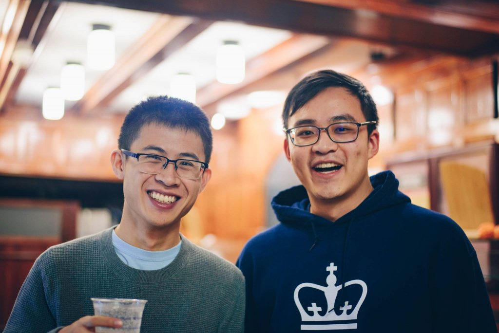 Bryan Lei and John Wang at the AP Hackathon in Spring 2018