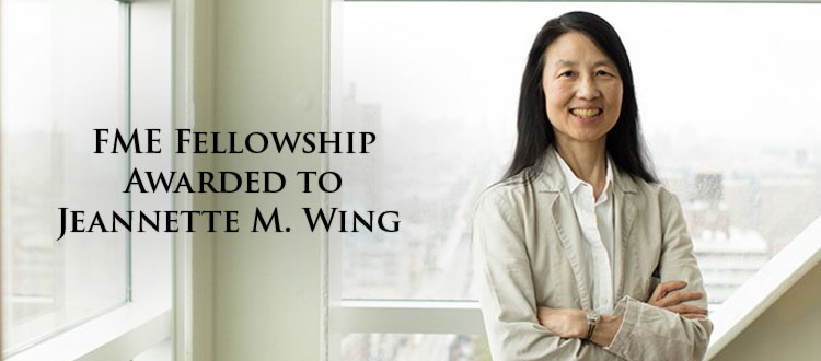 Jeannette Wing awarded the FME Fellowship