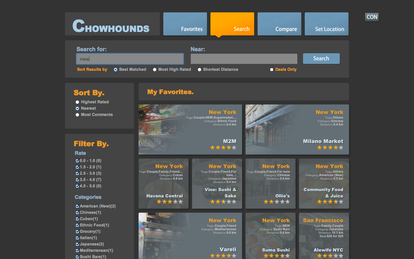 Chowhounds screenshot