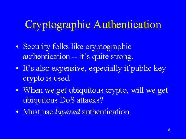 Cryptographic Authentication